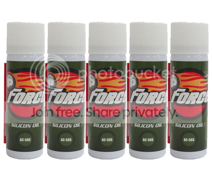 5 x NEW PFORCE SILICONE LUBRICANT OIL AIRSOFT GUN Lube Propane Green